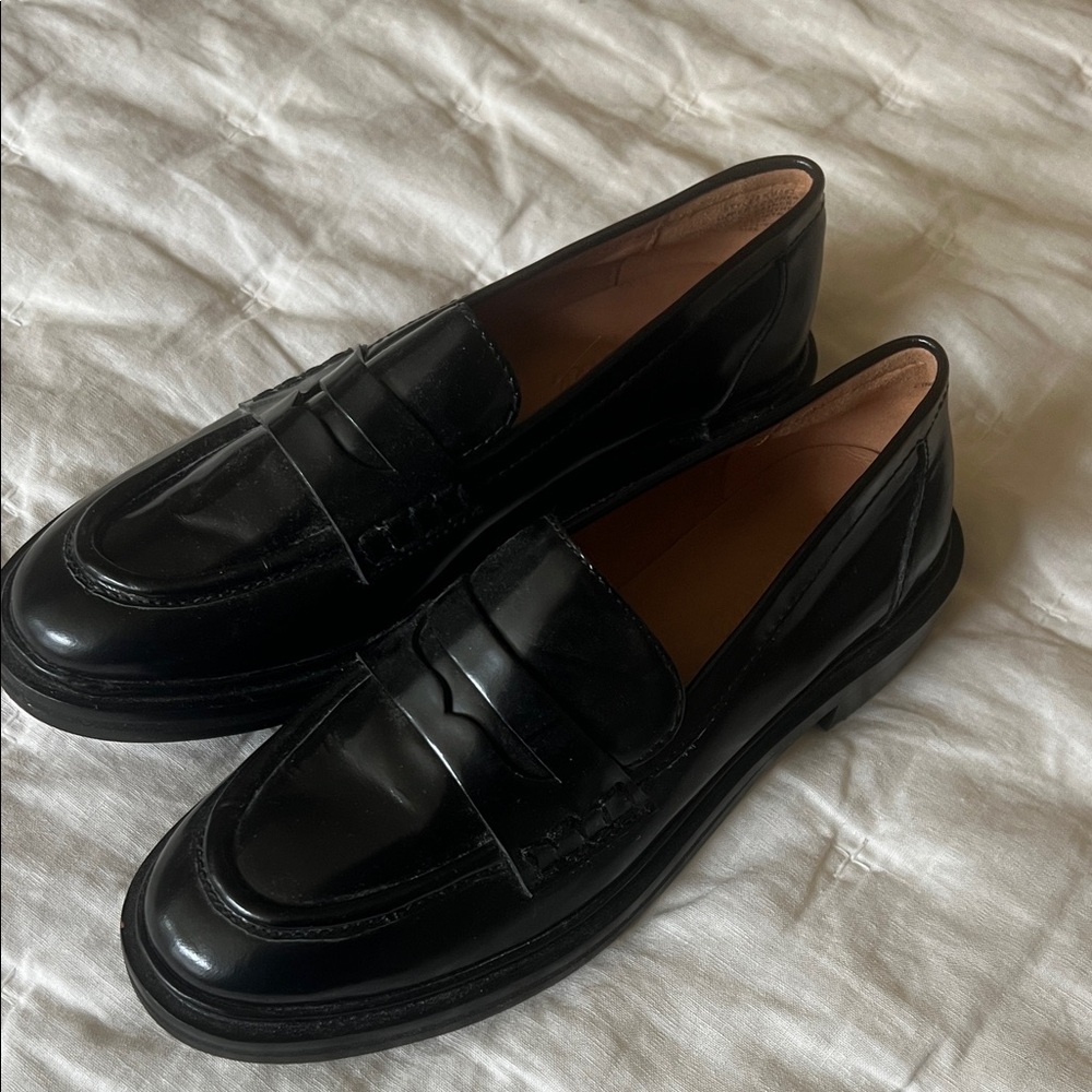 Madewell Glossy Black Women's Loafers